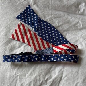 Properly Tied Patriotic Stars and Stripes Bow Tie